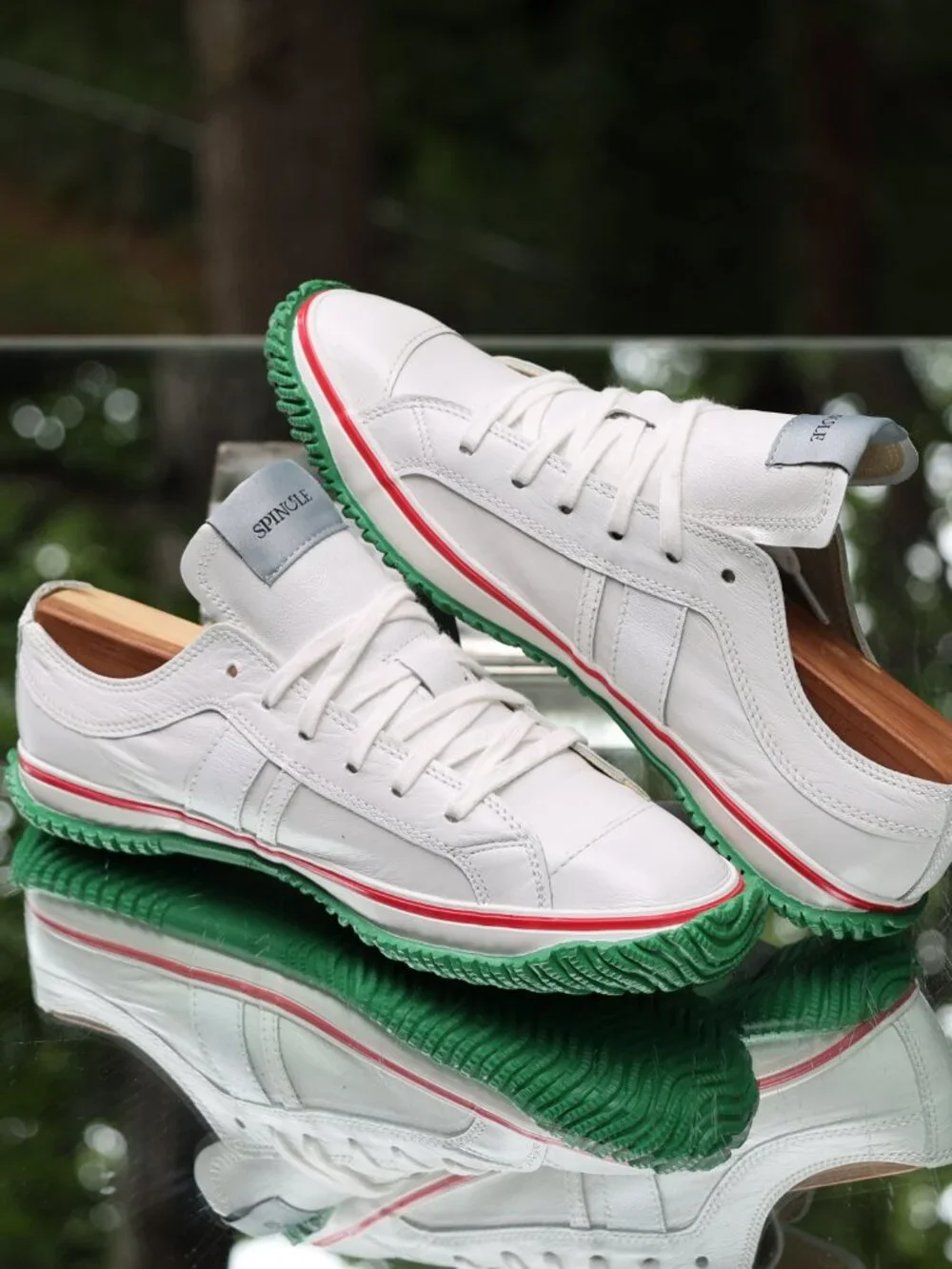 Spingle SP-167YY White Leather Exclusive Sneakers